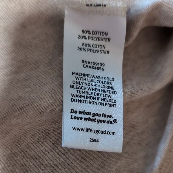 Life is Good Guitar Graphic Long Sleeve Shirt Men's Small - Picture 6 of 6